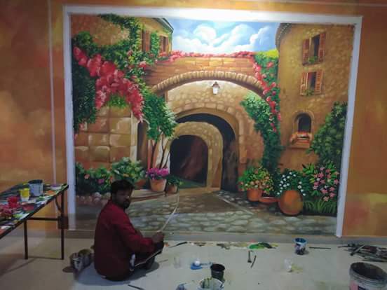 3d scenery painting